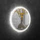 Зеркало настенное D:D безрамное круглое с Led-подсветкой 550 мм с сенсорной кнопкой (с выключателем) (BRL D 10 550 home) - изображение 3