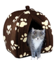 М'який флісовий будиночок для собак та кішок Pet Hut White домашня будка – лежанка для тварин, будиночок вихованця - зображення 1