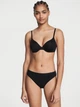 Котонові трусики-бікіні Victoria's Secret Stretch Cotton Bikini Panty M чорні 26824561 - изображение 1