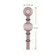 Стеклянная Трубка Колба 15 см "Oil Pipe Two Balls Pink" - изображение 2