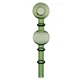 Трубка Стеклянная Вапорайзер 15 см "Oil Pipe Two Balls Green" - изображение 1