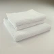 Набор махровых однотонных полотенец 3шт 50x90см, 50x90см, 70x140см Damask Премиум качества Жаккардовое с велюром 550г/м2 (Белый) - изображение 1