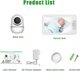 Видеоняня Baby Monitor SM-70PTZ с 7-дюймовым ЖК-монитором+гибкий держатель камеры, аккумулятор 4000 mah(24 часа работы), обзор 355 град, датчиком звука, ночное видение, поворотная радионяня и измерением температуры - изображение 9