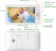Видеоняня Baby Monitor SM-70PTZ с 7-дюймовым ЖК-монитором+гибкий держатель камеры, аккумулятор 4000 mah(24 часа работы), обзор 355 град, датчиком звука, ночное видение, поворотная радионяня и измерением температуры - изображение 11
