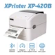 Термопринтер Xprinter XP-420B этикеток, наклеек и штрих-кодов 108мм USB для Новой почты печати ТТН - изображение 3
