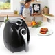 Фритюрница Domotec MS-3220 Black аэрогриль терморегулятор 1300W таймер 4.5L - изображение 2