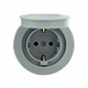Розетка с з/к с крышкой Ovivo Electric xOne Сірий - изображение 1