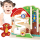 Tablica edukacyjna drewniana Tooky Toy Labirynt tor 2w1 (6972633378419) - obraz 8