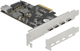 Karta rozszerzenia Delock PCIe x4 - 4x USB Type-C + 1x USB Type-A (90059) - obraz 1