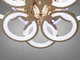 Потолочная люстра с диммером и LED подсветкой, цвет золото, THE LIGHT 125W. - изображение 4
