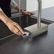 Cмеситель для кухни с выдвижной лейкой HANSGROHE Aquno Select M81 сатин металл 73836800 - изображение 4