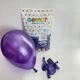 Воздушные Шарики 10" PURPLE МЕТАЛЛИК Упаковка 100 шт GEMAR - изображение 1