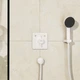 Внешняя часть смесителя без скрытой части HANSGROHE DuoTurn Q белый металл 155x155мм 75414700 - изображение 2