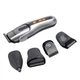 Машинка триммер для стрижки волосся і бороди 8в1 Gemei GM-581Pro Gray + Гребінець - изображение 1