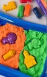 Детский набор Danko Toys Кинетический песок "KidSand" 1200 г+песочница 7*19*26см (KS-02-02U) - изображение 3