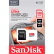 Карта пам'яті SanDisk microSDXC 128GB UHS-I U1 Class 10 V30 A1 Ultra + SD adapter (SDSQUAB-128G-GN6IA) [122146] - зображення 5