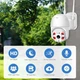 IP камера видеонаблюдения поворотная уличная с удаленным доступом UKC Wifi Smart Camera V360 PRO белая - изображение 3