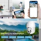 IP камера видеонаблюдения поворотная уличная с удаленным доступом UKC Wifi Smart Camera V360 PRO белая - изображение 4