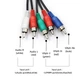 Кабель-конвертер компонентний YPbPr+audio (5*RCA) to HDMI 45064 - изображение 2