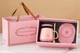 Чашка керамическая с подогревом Lucky на платформе с крышкой и ложкой 380ml Pink - изображение 1