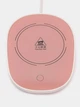 Чашка керамическая с подогревом Lucky на платформе с крышкой и ложкой 380ml Pink - изображение 5