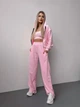 Жіночий велюровий костюм (кофта+штани+топ) Uaclothes 42-44 Рожевий (like36626-170521349) - зображення 2
