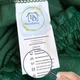 Чохол на крісло, диван, еластичний велюр, оксамит Domidekor Embross ornament, зелений 235-300 см (3823) - изображение 3