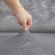 Чохол на крісло, диван, еластичний велюр, оксамит Domidekor Palm leaves, сірий 235-300 см (3816) - изображение 7
