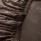 Чохол на крісло, диван, еластичний велюр, оксамит Domidekor Palm leaves, коричневий 235-300 см (3829) - изображение 4