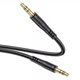 Аудио-кабель HOCO UPA24 Smooth AUX audio cable 1m, Black - изображение 3