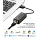Адаптер UGREEN USB 3.0 Gigabit Ethernet Adapter, Black - зображення 5