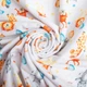 Тканина фланель бавовна, 180 см, 155 гр/м2, дитячий принт 10-0673 ORANGE, м`яка тканина для постільної білизни, пелюшок м.п. - зображення 1