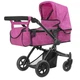 Коляска-трансформер для кукол кукольная 2в1 Carrello Maestro 9651B ROSE RED розовая - изображение 1