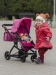 Коляска-трансформер для кукол кукольная 2в1 Carrello Maestro 9651B ROSE RED розовая - изображение 3