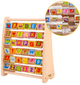 Alfabet Tooky Toy Abacus do nauki liter, cyfr, liczenia, sformułowania słów (6972633370208) - obraz 3