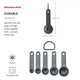 Набор мерных ложек KitchenAid Coreline Серых 5 шт (KQG057OHCGG) - изображение 17