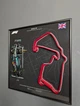 Модель Bburago с Рамкой Держателем 2в1 на Стену или Полку с F1 W15 Mercedes и 3D Трассой British Grand Prix "Silverstone" / Сезон 2024 Season Model Car #44 Lewis Hamilton / Льюис Гамильтон - изображение 5