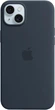 Чехол противоударный силиконовый OEM+ Premium Silicone Case with MagSafe для Apple iPhone 15 (6.1") Storm Blue - изображение 3