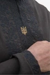 Лляна чоловіча вишиванка з гербом (XL)104-108 чорна (28019876104) - зображення 4