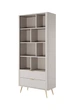 Стеллаж Perfect Home Ланте/Lante 2S с 2 ящиками и золотыми ножками Беж (PFH-091103) - изображение 1