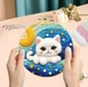 Набір для валяння картини з вовни Cat under the Moon, фелтінг, набір для рукоділля, творчості, Panalisa (97546038) - зображення 7