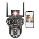 IP камера відеоспостереження RIAS XYS-A48-LD-4G (v380Pro APP) 4G 2 об'єктива 4MP+4MP вулична з віддаленим доступом - зображення 2