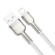 Кабель 1 м. для iPhone USB to Lightning White, Cafule 2.4A Baseus для зарядки и передачи данных (CALJK-A02) - изображение 2