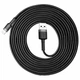 Кабель Baseus Cafule Cable USB For iP 2A 3 м Черный серый (CALKLF-RG1) - изображение 1