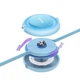 Кабель на 1,1м. Bright Mirror 2 3-in-1 USB (M-U+L+Type-C) 3.5A голубий Baseus для зарядки та передачі даних (CAMJ010017) - зображення 2