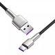 Кабель Baseus Cafule USB Type A - USB Type C 0.25 м Black (CAKF000001) - зображення 3