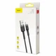 Кабель Baseus Cafule Cable USB For iP 2A 3 м Черный серый (CALKLF-RG1) - изображение 3