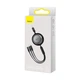 Кабель на 1,1м. Bright Mirror 2 3-in-1 USB (M-U+L+Type-C) 3.5A чорний Baseus для зарядки та передачі даних (CAMJ010001) - зображення 8