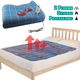 Электропростынь с терморегулятором Electric blanket 5714 электрическая простынь с подогревом 150х160 см Голубой - изображение 2