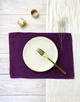 Сервировочный коврик (ланчмат) из льняной ткани TouchableLinen 2 шт 30x40 см Фиолетовый Подставка под тарелки - изображение 2